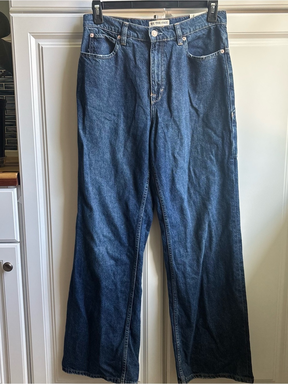 We The Free Women’s Tinsley Baggy High- Rise Straight Leg Denim Jeans